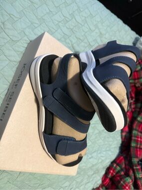 Josef Seibel Ocean Softnubuk Sandal - Blue